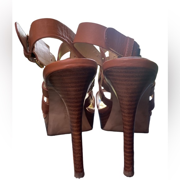 Marc Fisher | Size 7 MF Stanley Camel Open Toe Heel - Picture 5 of 8